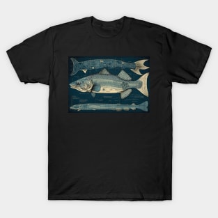 Walleye Fish Print T-Shirt